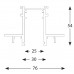 Užglaistomas bėgelis INSIGHT PROFILE 1 300CM 36.0003.03